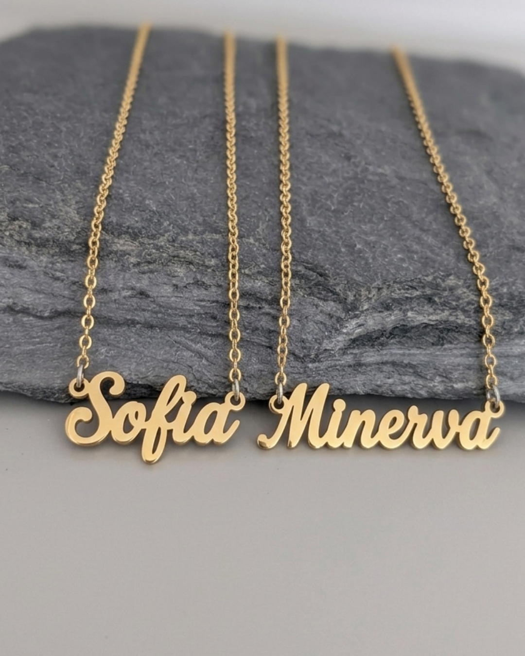 Collar personalizado chapa de oro 18k modelo OLIVIA