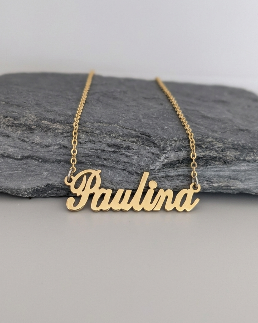 Collar personalizado chapa de oro 18k modelo OLIVIA