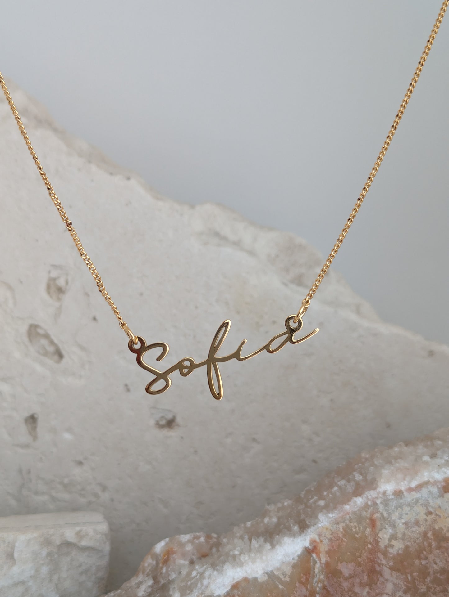 Collar nombre personalizado acero inoxidable PAULINA